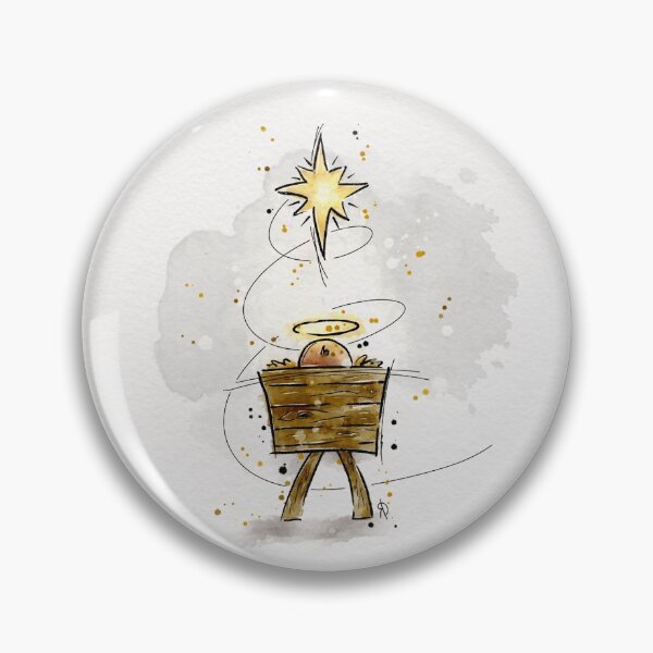 Item preview, Manger Scene Watercolour designed and sold by RaeDrawnArt.