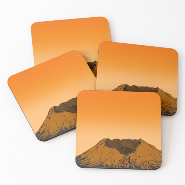 Artikelvorschau, Mt. St. Helens in Orange entworfen und verkauft von Fernheart Designs.