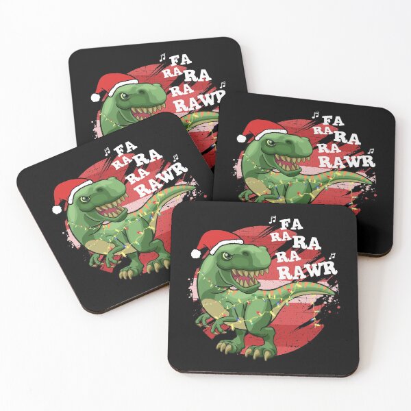 Item preview, Dinosaur Christmas Fa Ra Ra Rawr T-rex Santa Boys Xmas Gift designed and sold by RicaGraphic.