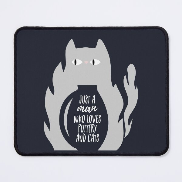 Item preview, A man who loves pottery and cats designed and sold by Teequeque.