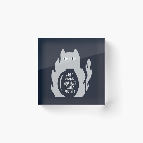 Item preview, A man who loves pottery and cats designed and sold by Teequeque.