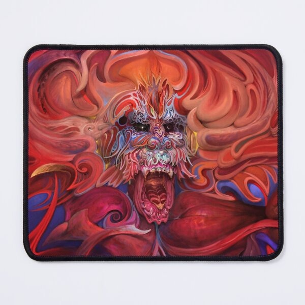 Item preview, RAMPAGE, Painting of a Red, Orange and Blue Screaming Gorilla designed and sold by Burton Gray.