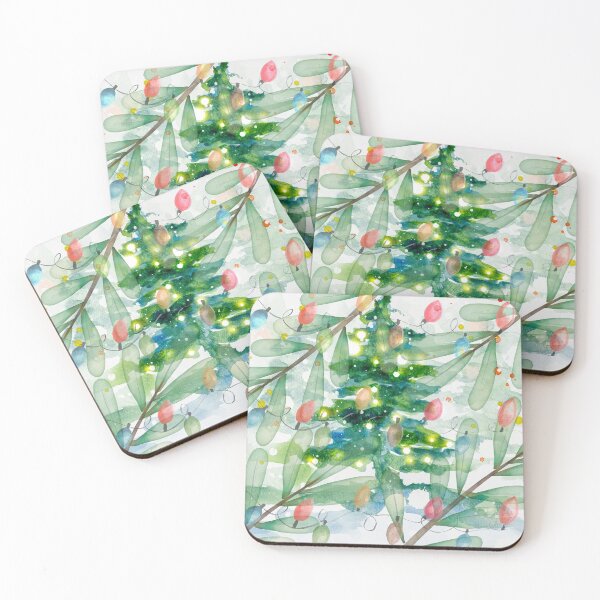 Item preview, Watercolor Christmas Pattern designed and sold by Wheeler-Styl3.
