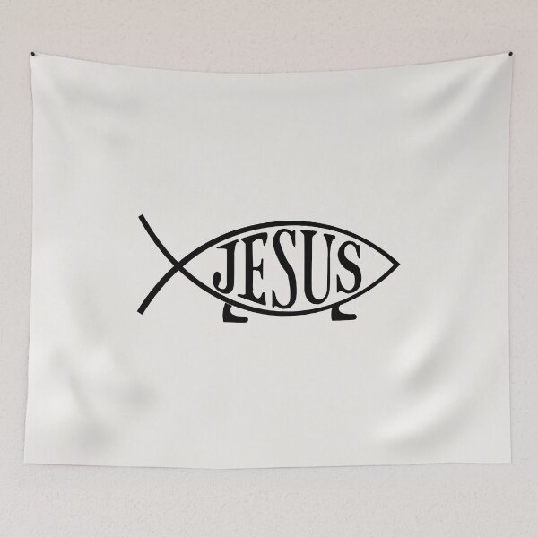 Item preview, Fish Jesus designed and sold by birdo-art.