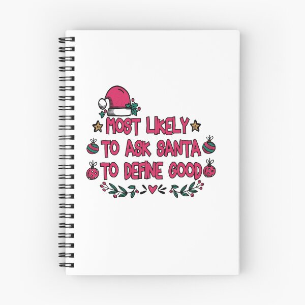 Item preview, Most Likely To Ask Santa To Define - Funny Quote Christmas lover Men Women Boys Girls Kids Birthday Gift  designed and sold by ChanUus.