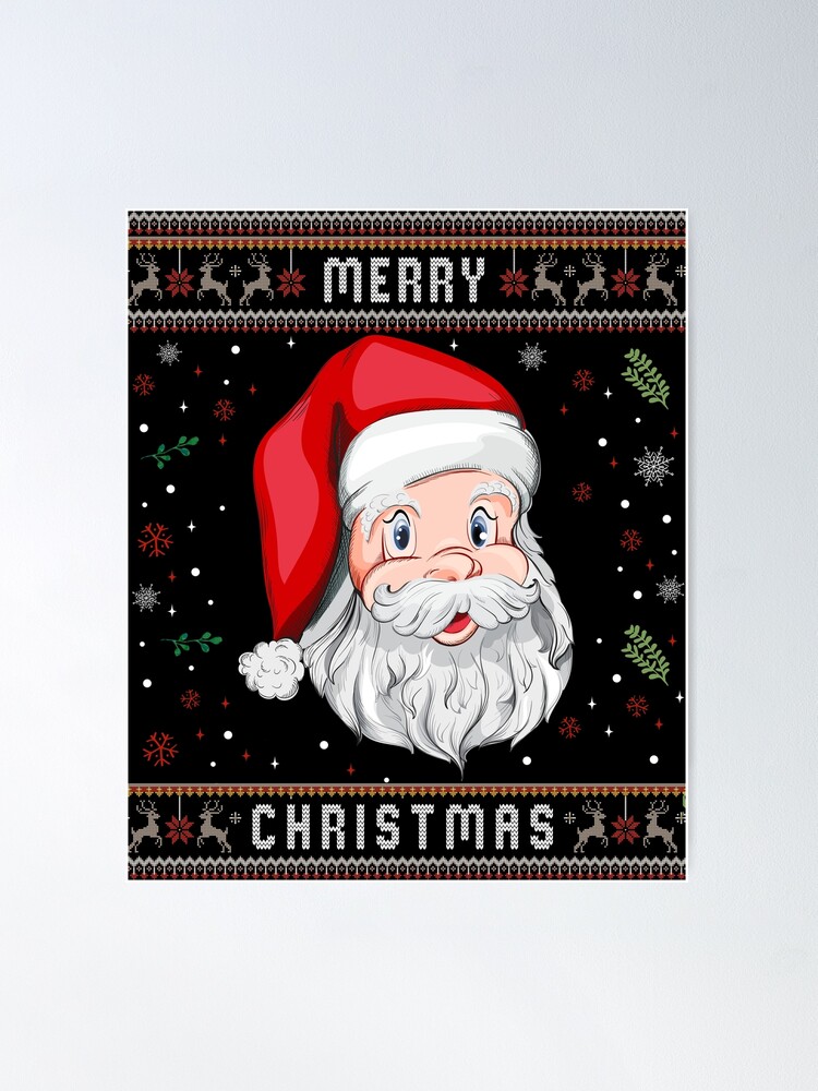 Santa Basketball Ugly Christmas Holiday Sweater