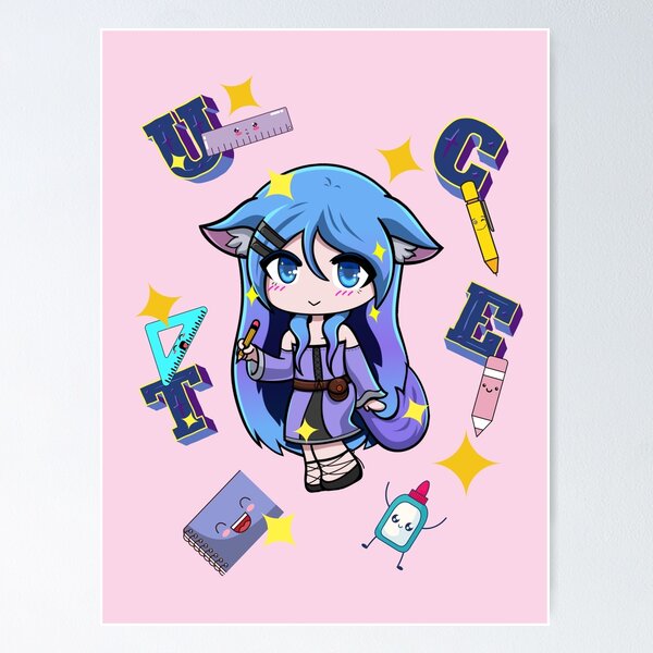 Cheers Up Ga-cha-Li-fe Gacha Life Sad Girl Posters Canvas Art