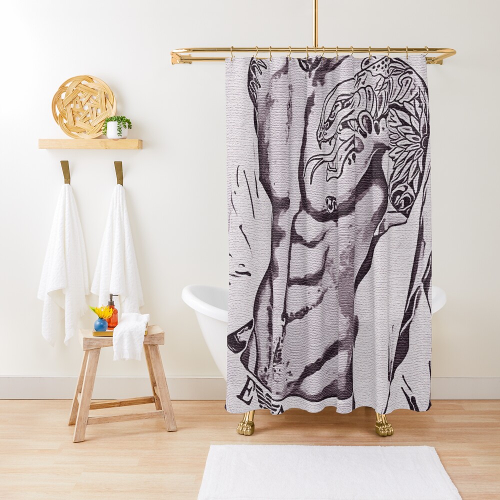 Let Me Pose And Flex Male Erotic Nude Male Nudes Male Nude Shower Curtain By Male Erotica 2156