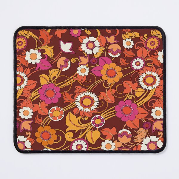 Item preview, 70s, 60s, Vintage Pattern, Boho, Retro Flower Power, Floral Pattern designed and sold by Ink Tally.