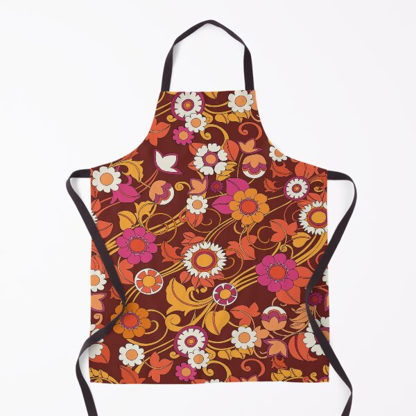 Item preview, 70s, 60s, Vintage Pattern, Boho, Retro Flower Power, Floral Pattern designed and sold by Ink Tally.