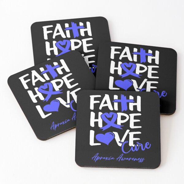 Item preview, Faith Hope Love Cure Apraxia Awareness designed and sold by Grooffos.