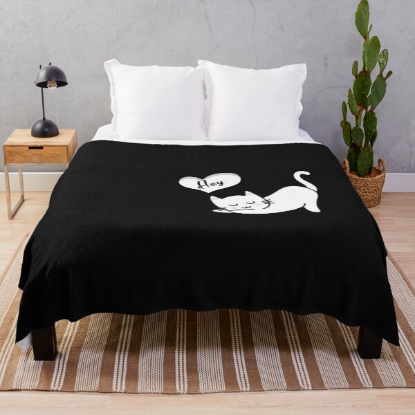 Item preview, cat says hey designed and sold by Black-Store0.