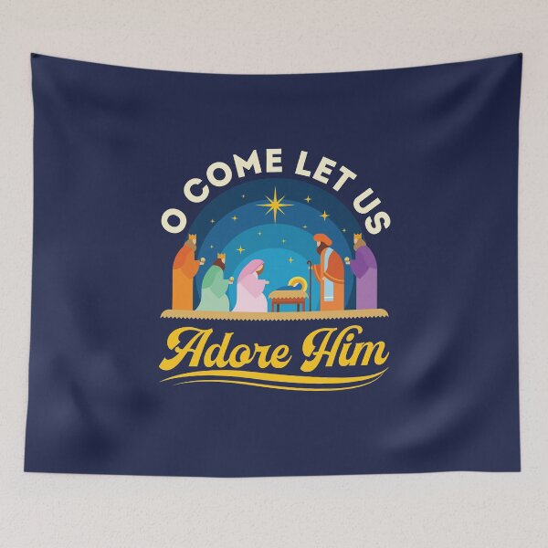 Item preview, O Come Let Us Adore Him Christmas Jesus Nativity Christian designed and sold by jaygo.
