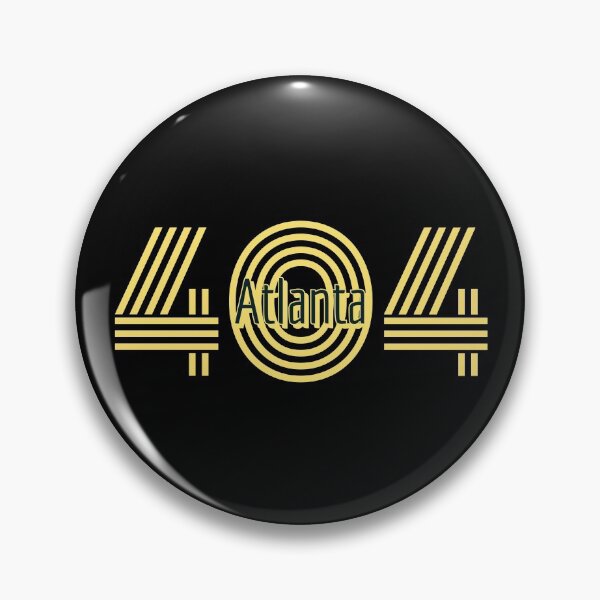 Item preview, Atlanta 404 Area Code in Yellow and Black designed and sold by Lisa Thomas.