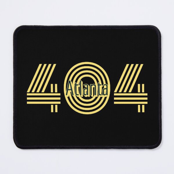 Item preview, Atlanta 404 Area Code in Yellow and Black designed and sold by Lisa Thomas.