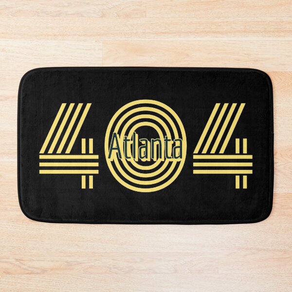 Item preview, Atlanta 404 Area Code in Yellow and Black designed and sold by Lisa Thomas.