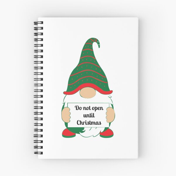 Item preview, Cute funny gnome do not open until Christmas white designed and sold by j9gothbe.