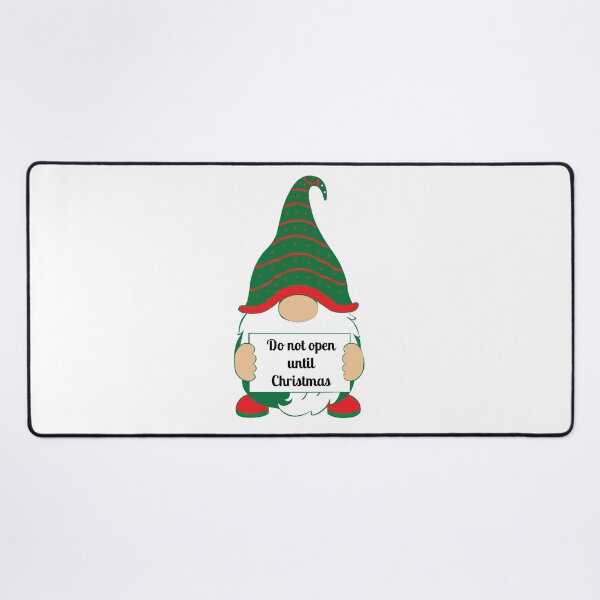 Item preview, Cute funny gnome do not open until Christmas white designed and sold by j9gothbe.