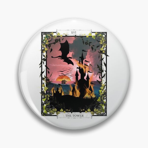 Item preview, THE TOWER Major Arcana Tarot Card designed and sold by RagdollGypzy.