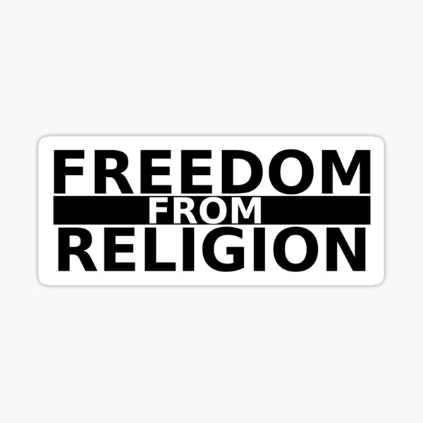 Sticker Anti Religion Redbubble