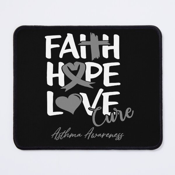 Item preview, Faith Hope Love Cure Asthma Awareness designed and sold by Grooffos.