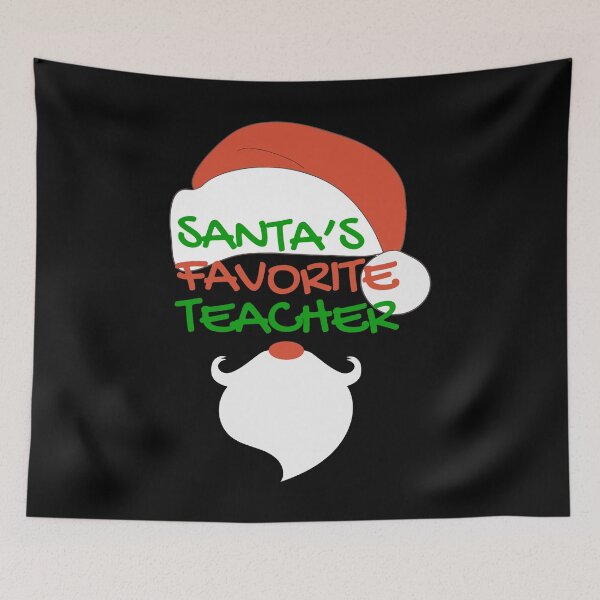 Item preview, SANTA'S FAVORITE TEACHER designed and sold by LinkunShop.