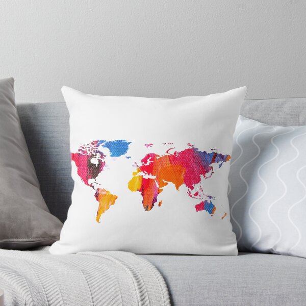 Item preview, Colorful World Abstract Map designed and sold by ArtsyWishy.