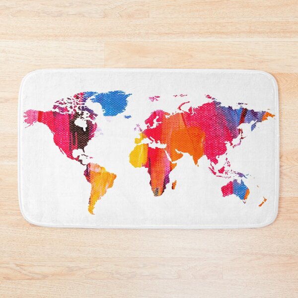 Item preview, Colorful World Abstract Map designed and sold by ArtsyWishy.