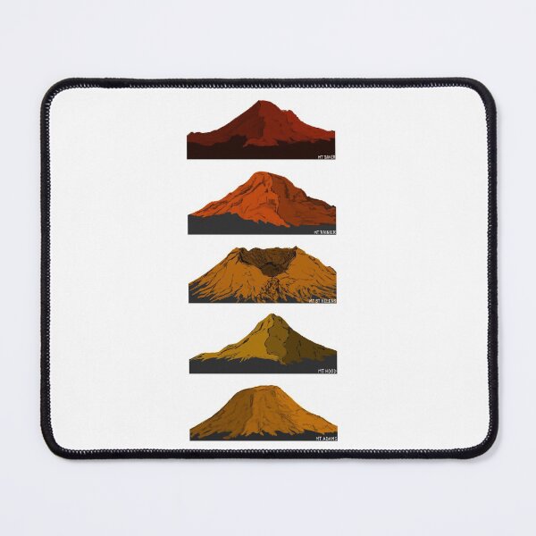 Item preview, Cascade Volcanoes Red Orange Gold designed and sold by Fernheart Designs.
