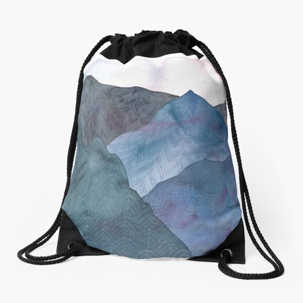 Bloom upon the Mountains Drawstring Bag