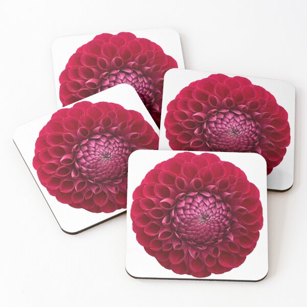 Item preview, Red Dahlia Flower Still Life Floral Photography designed and sold by CottoVerdi.