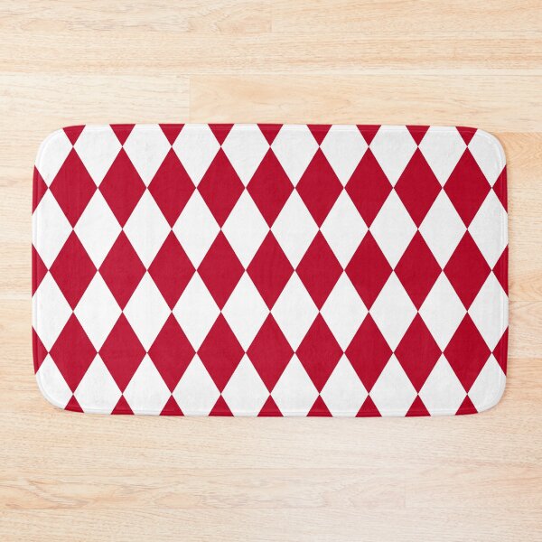 Item preview, Red and White Harlequin Diamond Pattern designed and sold by Gsallicat.