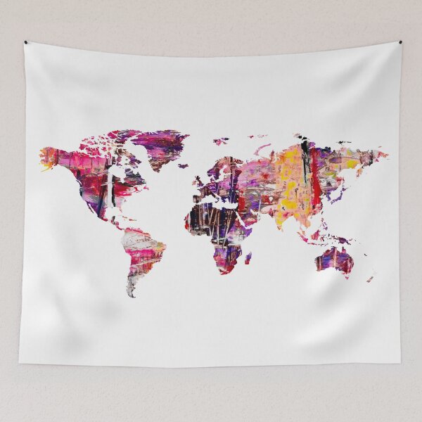 Item preview, Purple Abstract Map designed and sold by ArtsyWishy.