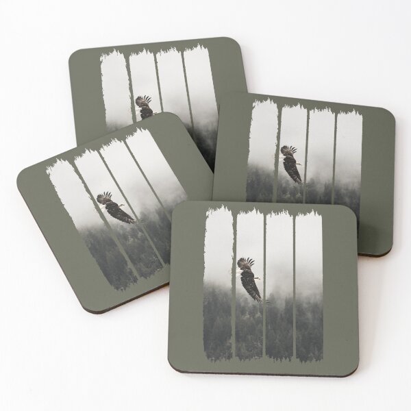 Item preview, Vintage Flying Eagle Sky Forest  designed and sold by Faty-Za.