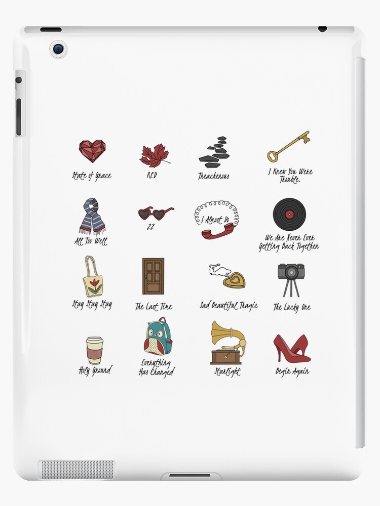 red Taylors version taylor swift all too well | iPad Case & Skin