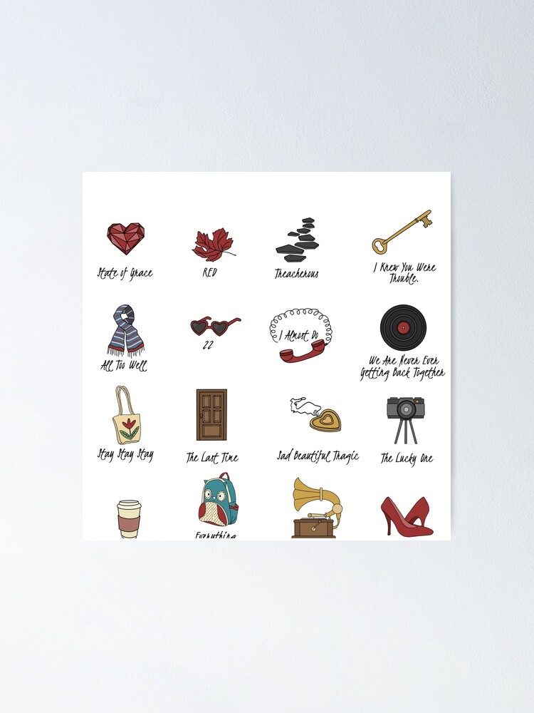 all too well taylor swift poster, sticker Poster for Sale by