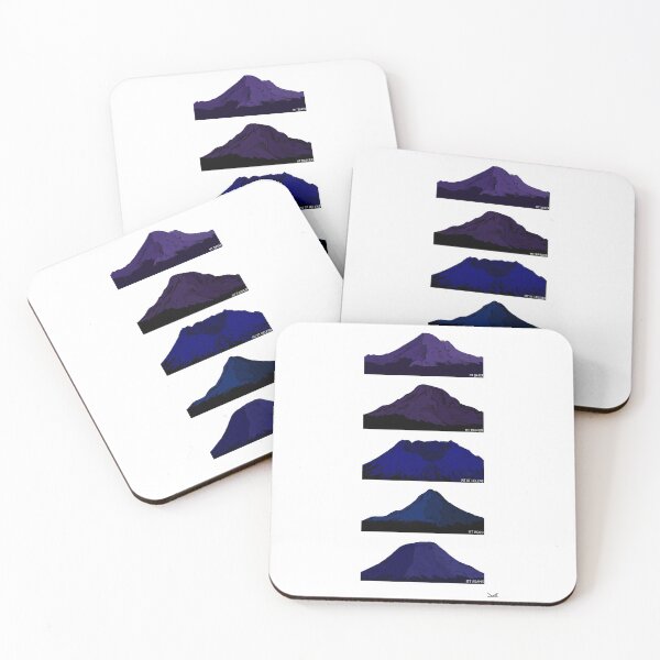 Item preview, Cascade Volcanoes Blue and Purple designed and sold by Fernheart Designs.