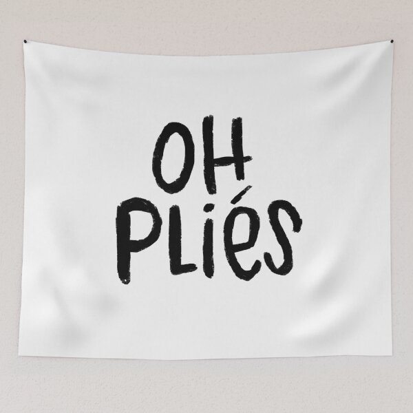 Item preview, Ballet Dance Terms, Ballet Text, Typography Oh Plies designed and sold by danceink.