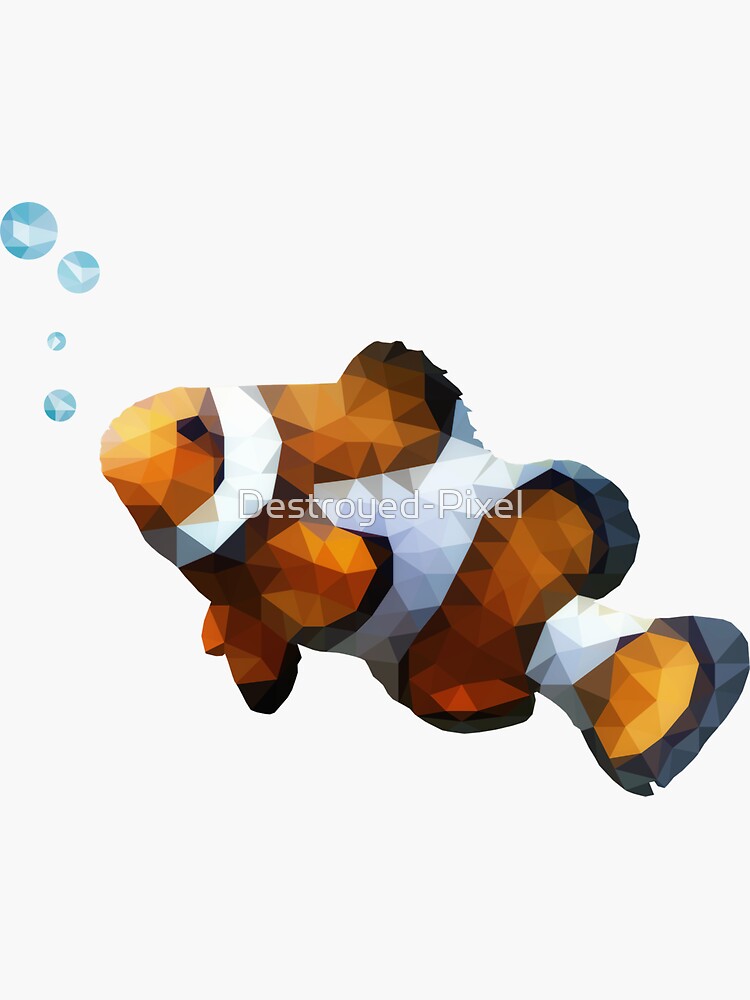 LowPoly Clownfish von Destroyed-Pixel