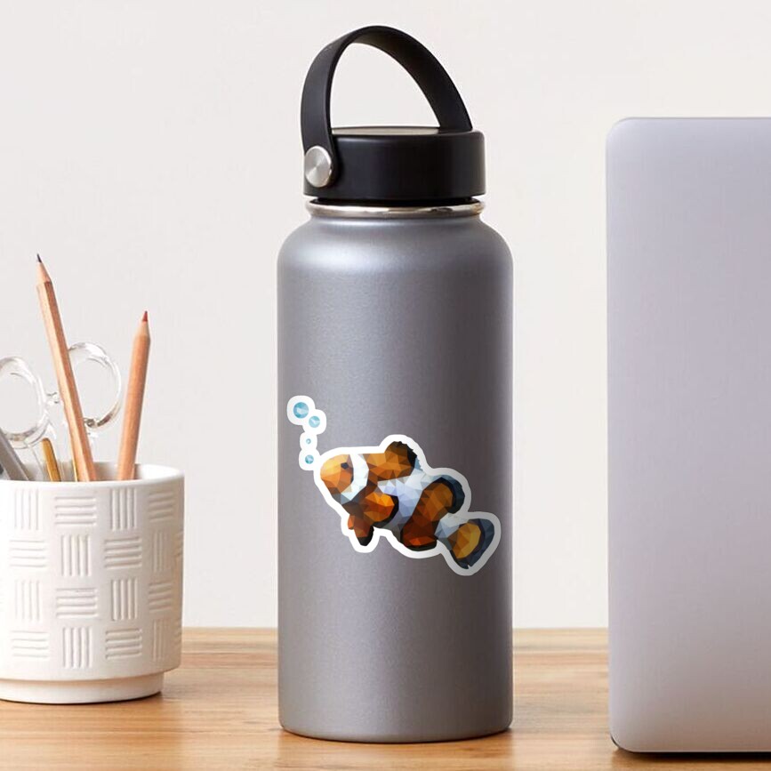 LowPoly Clownfish Sticker