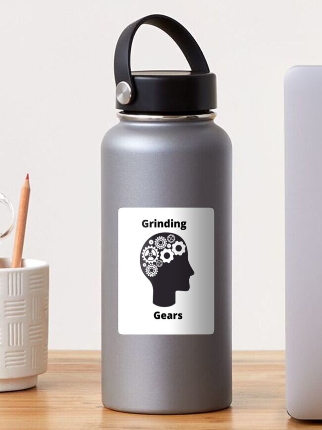 Thumbnail 1 of 3, Sticker, Grinding Gears  designed and sold by RiggsBubble.