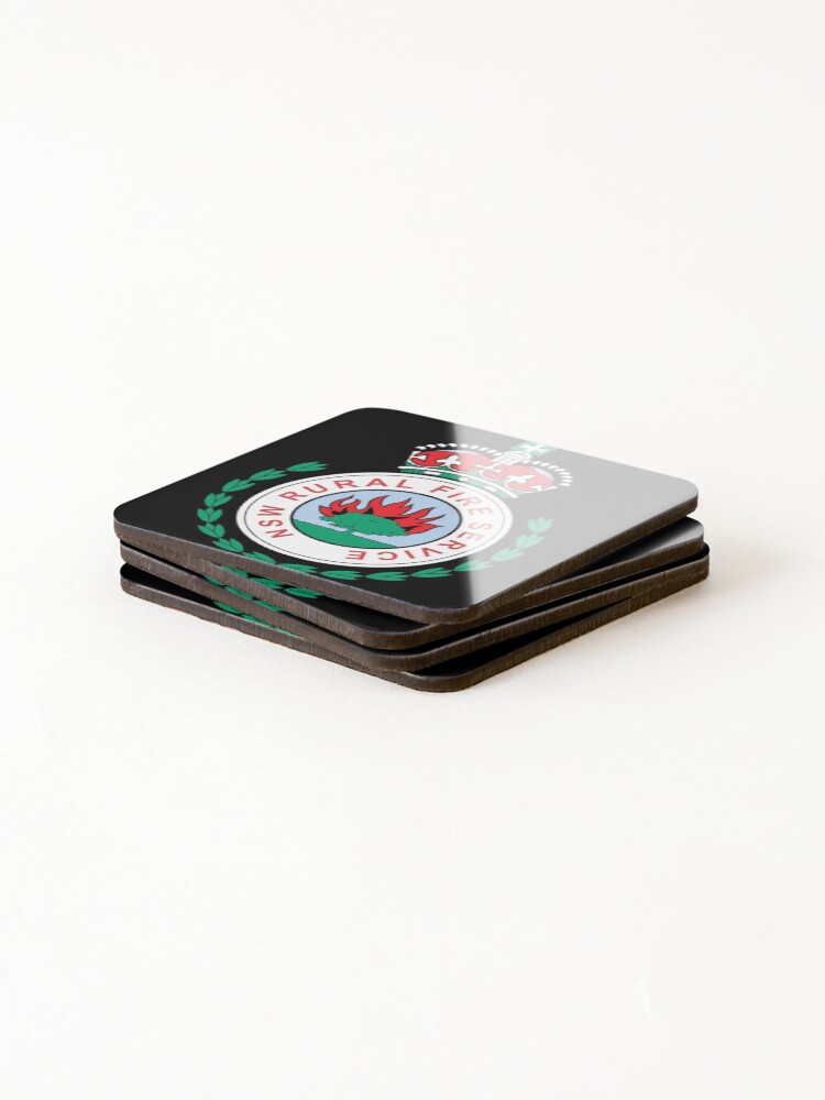 Thumbnail 4 of 5, Coasters (Set of 4), NSW RFS - Firefighter Logo designed and sold by RENAGADE4LYF.