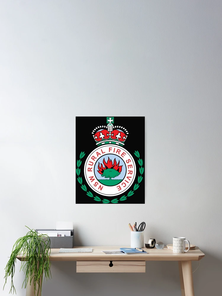 Thumbnail 2 of 3, Poster, NSW RFS - Firefighter Logo designed and sold by RENAGADE4LYF.