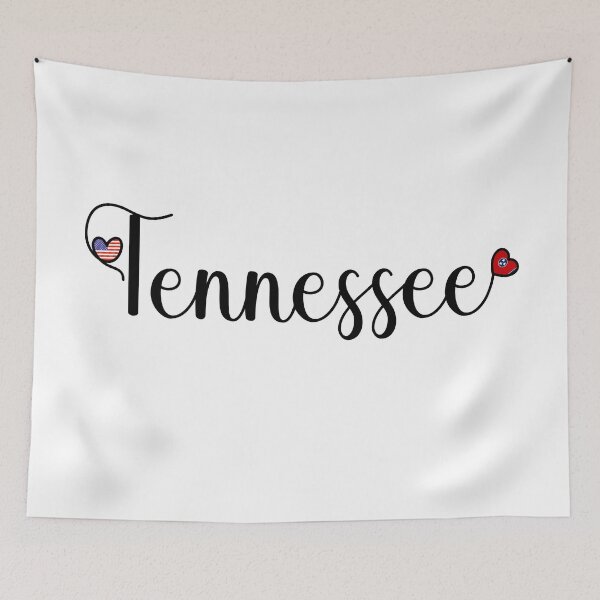 Item preview, I Love Tennessee Minnesota - Tennessee Script With Heart Shaped Flags designed and sold by molamode.