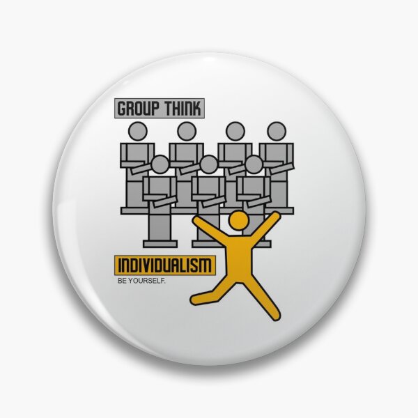 Item preview, Individualism vs Group Think designed and sold by GreaserGamer.