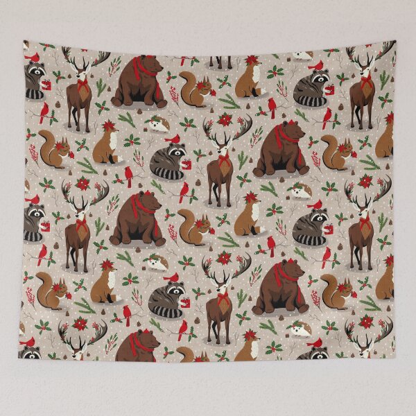 Item preview, Winter Forest Animals designed and sold by BexMorleyArt.
