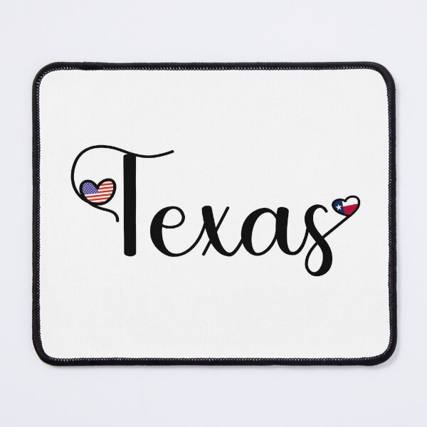 Item preview, I Love Texas - Texas Script With Heart Shaped Flags designed and sold by molamode.