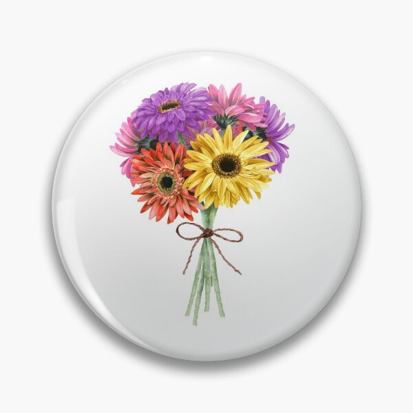 Item preview, Gerber Gerbera Daisy Bouquet  designed and sold by ColorFlowArt.