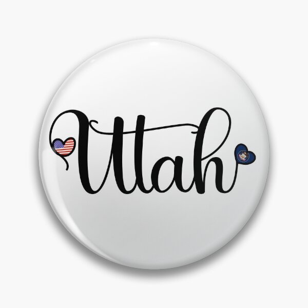 Item preview, I Love Utah - Utah Script With Heart Shaped Flags designed and sold by molamode.