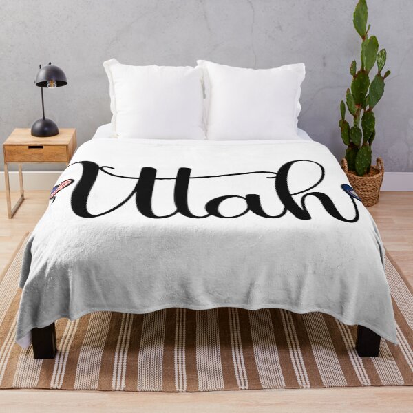 Item preview, I Love Utah - Utah Script With Heart Shaped Flags designed and sold by molamode.